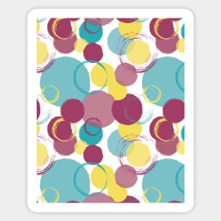 Colorful Circle Seamless Pattern 038#002 Sticker